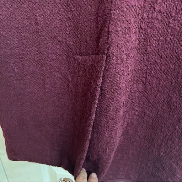 Philosophy Long Cardigan Sweater Plum Small - Picture 6 of 11